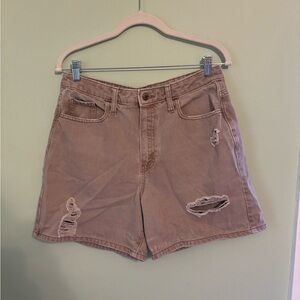 Wild Fable Distressed Brown Jean Shorts